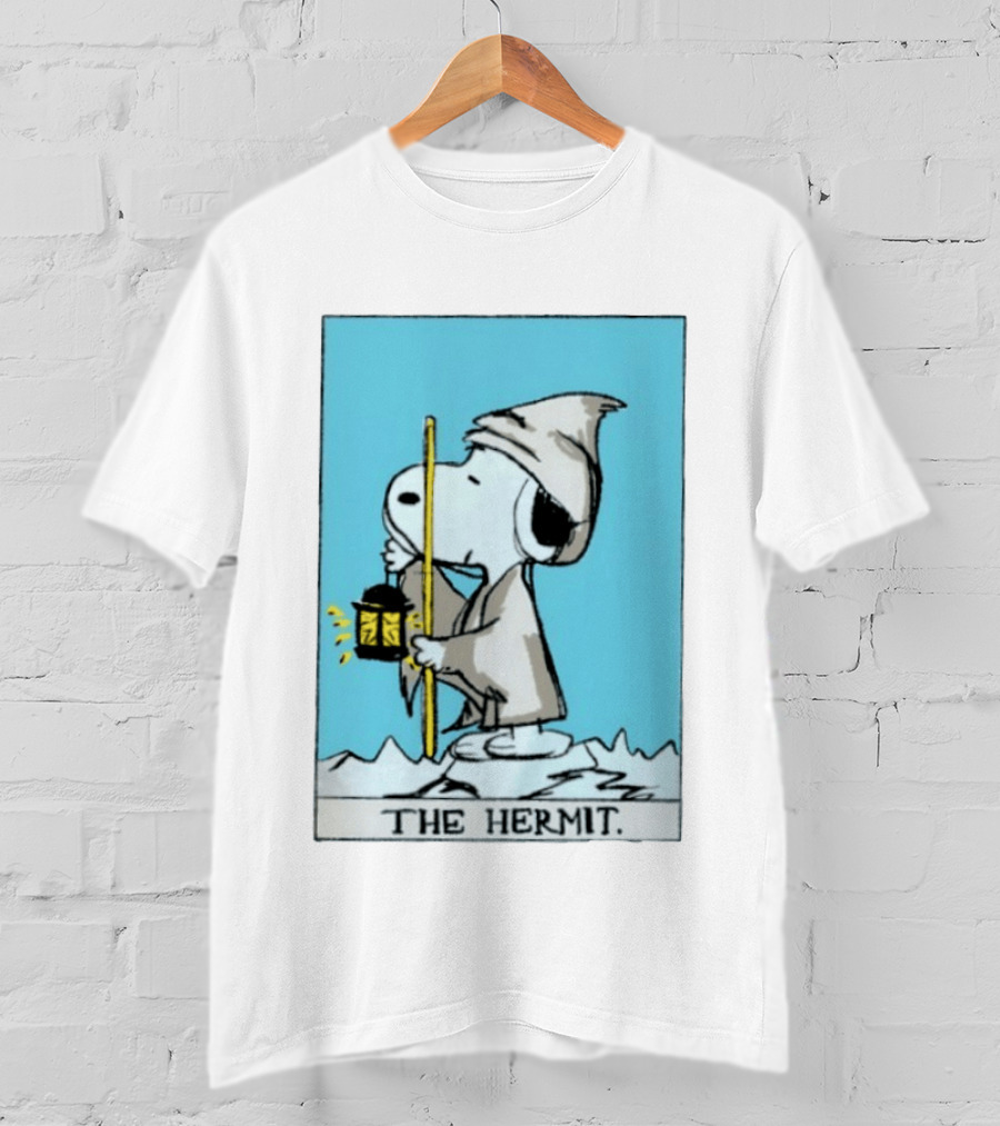 Snoopy The Hermit Tarot Peanuts Charlie Brown T-Shirt