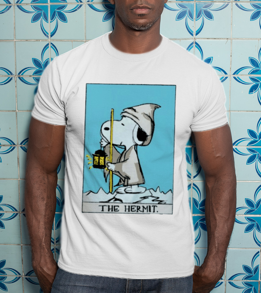 Snoopy The Hermit Tarot Peanuts Charlie Brown T-Shirt