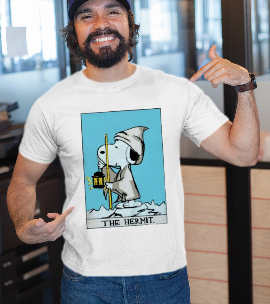 Snoopy The Hermit Tarot Peanuts Charlie Brown T-Shirt