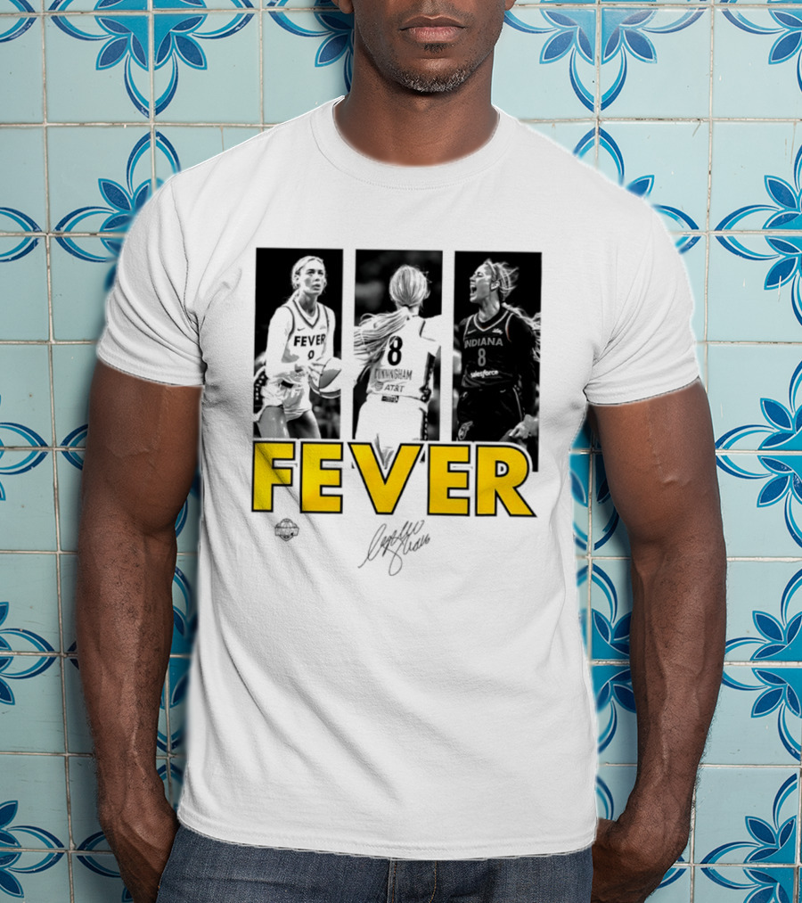 Sophie Cunningham Indiana Fever 8 Signature WNBA Player Collage T-Shirt