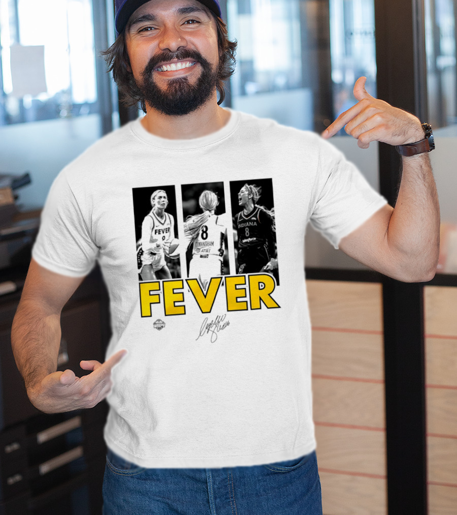 Sophie Cunningham Indiana Fever 8 Signature WNBA Player Collage T-Shirt