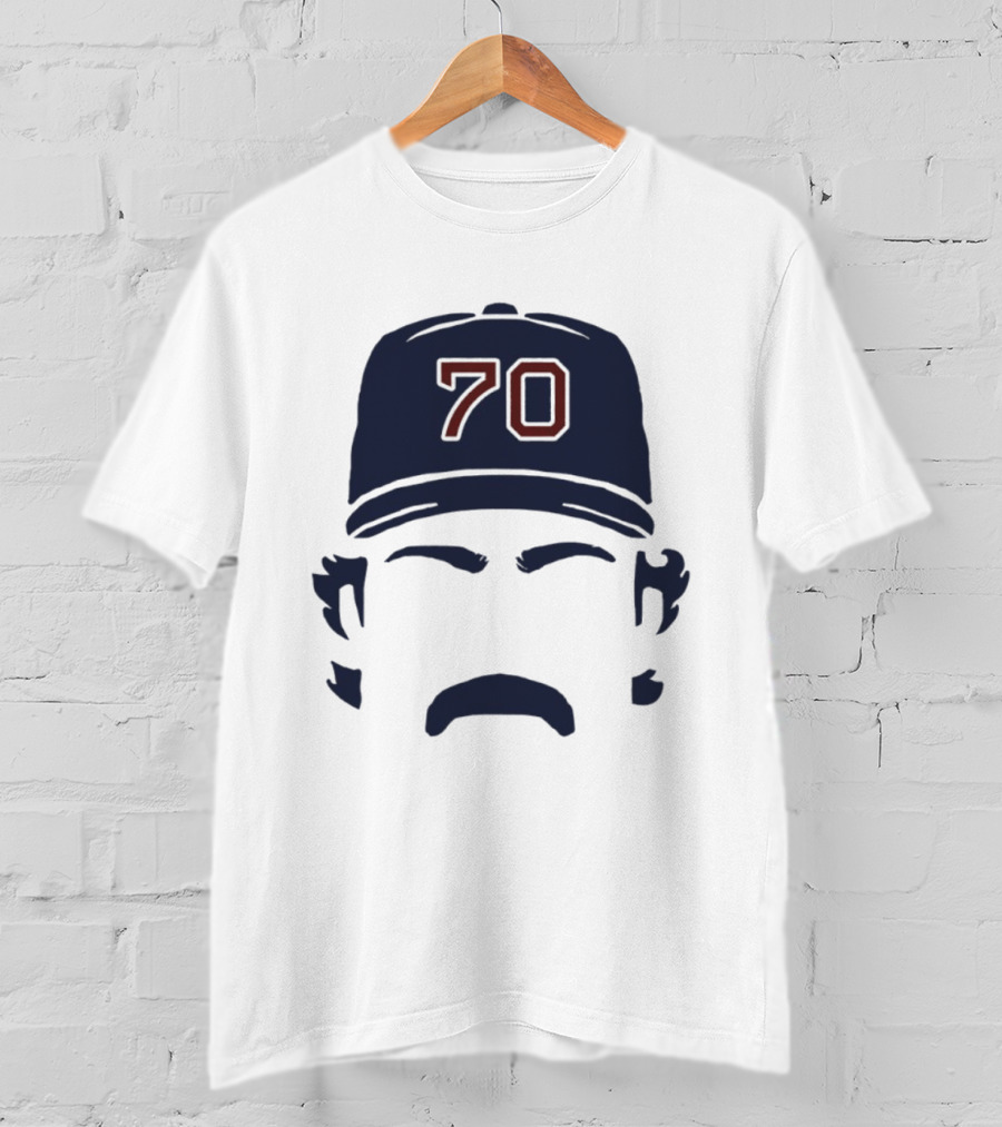 Tolle Time Stache Payton Tolle 70 Boston Red Sox Cap Moustache T-Shirt