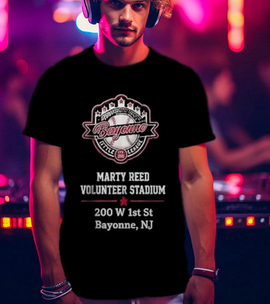 Bayonne Marty Reed Volunteer Stadium 200 W 1st St Bayonne NJ Baseball T-Shirt