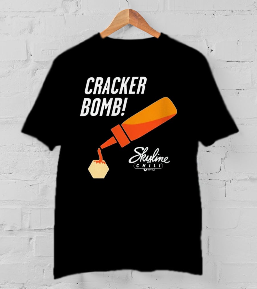 Cracker Bomb Skyline Chili Hot Sauce Fun T-Shirt