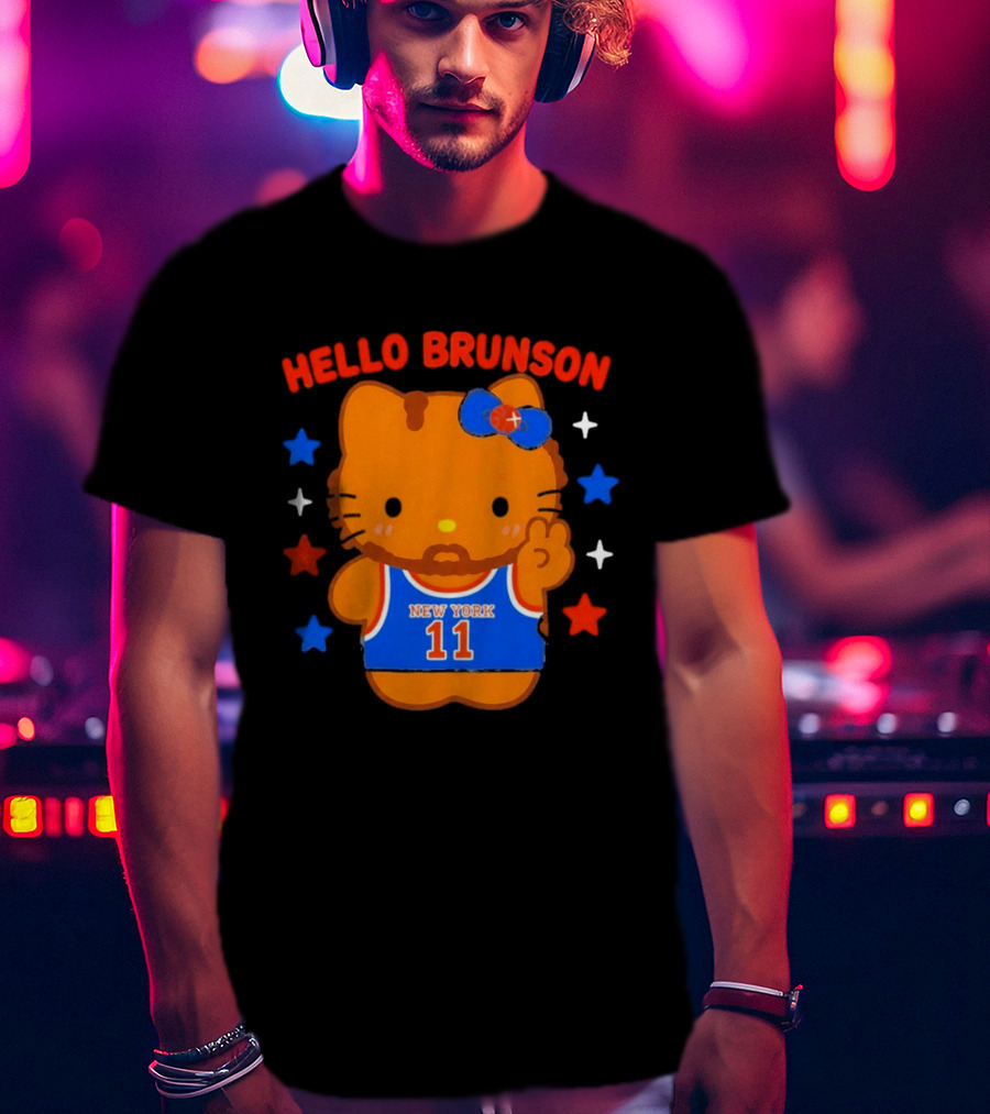 Hello Kitty Jalen Brunson New York 11 Collaboration T-Shirt