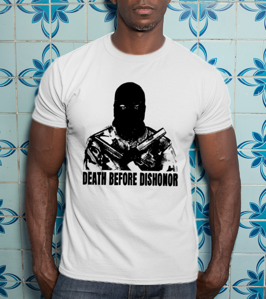 Death Before Dishonor Military Tactical Soldier T-Shirt