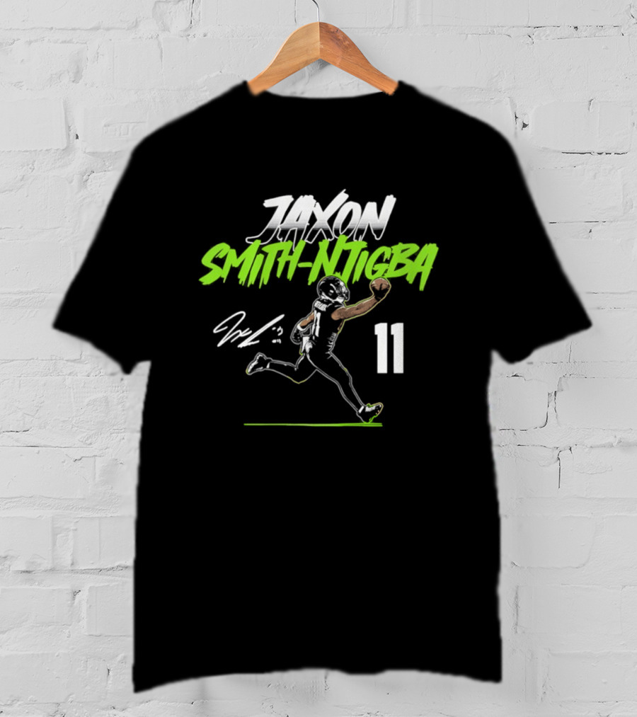 Jaxon Smith Njigba 11 Seahawks Player Pose 2026 T-Shirt