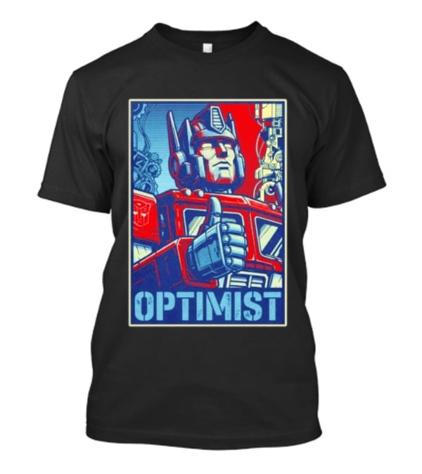 Optimus Prime Optimist Transformers Art Thumbs Up T-Shirt