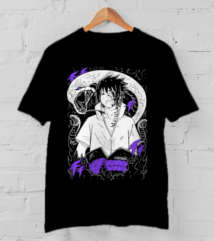 Sasuke Uchiha Orochimaru Snake Naruto Susanoo Mangekyo Sharingan T-Shirt