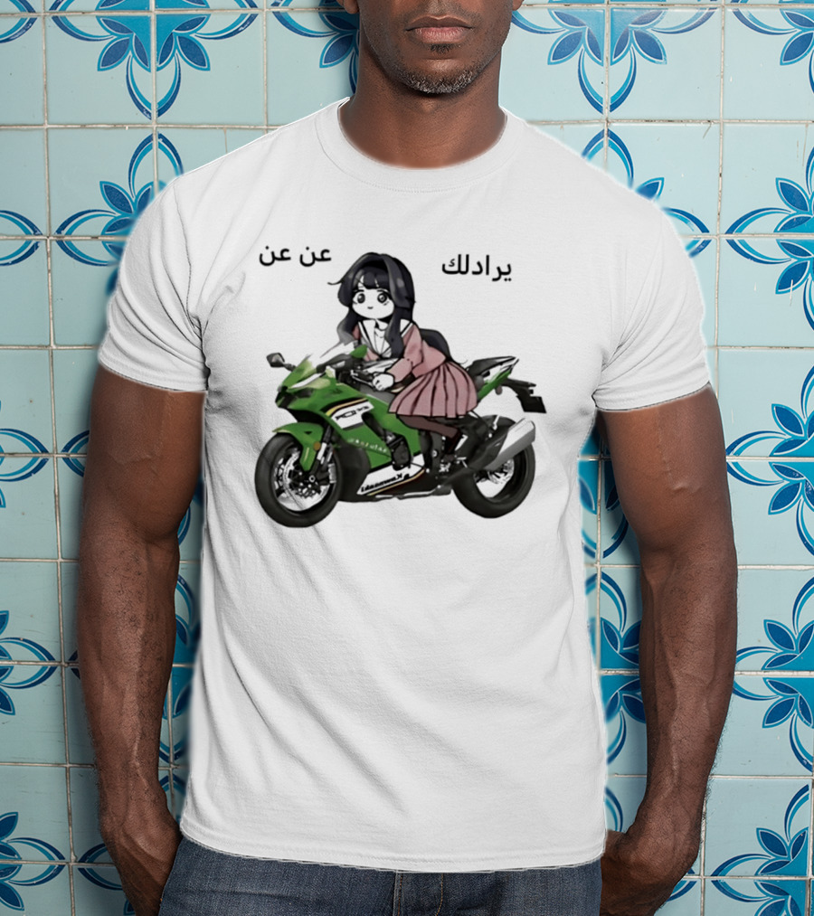 Kawaguri Kaoru Hana Kawasaki Anime Motorcycle Girl YZX 10R T-Shirt