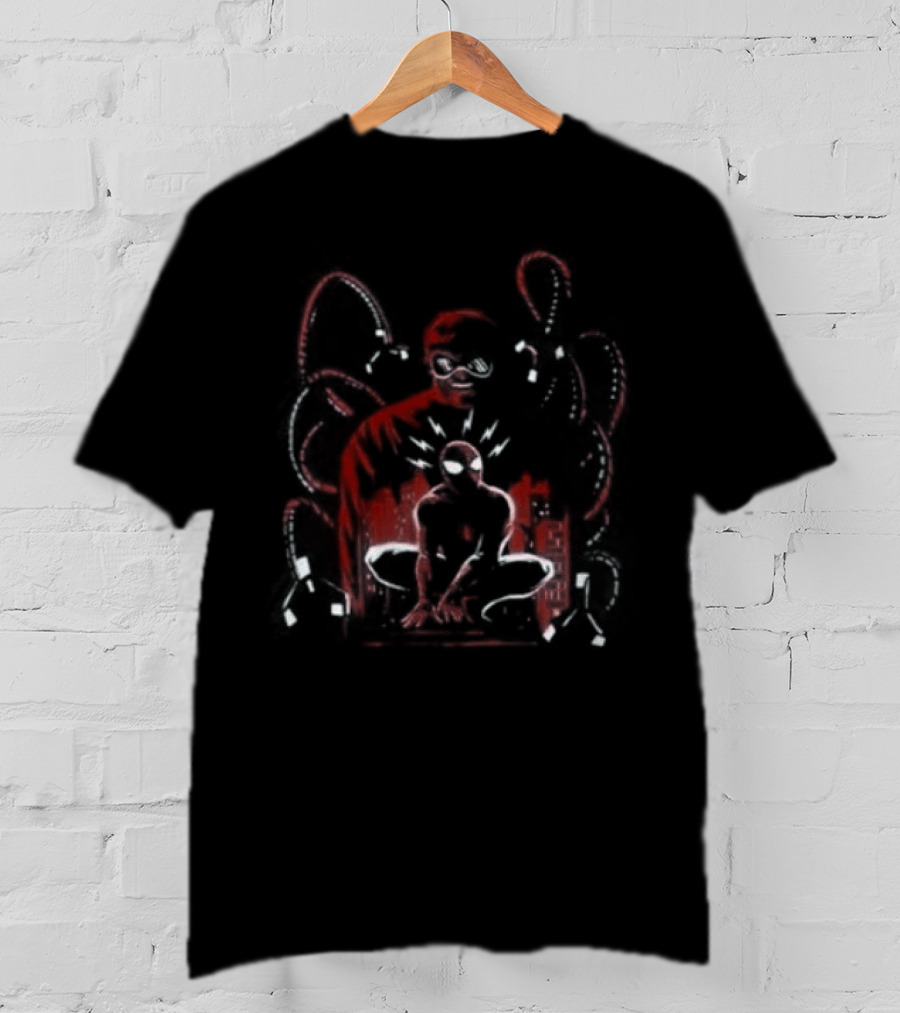 Marvel Spider Man Versus Doctor Octopus Classic Comic Panel T-Shirt