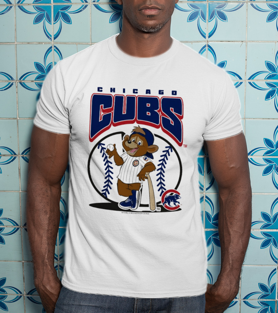 Chicago Cubs Clark The Cub MLB Baseball Character Logo 2026 T-Shirt