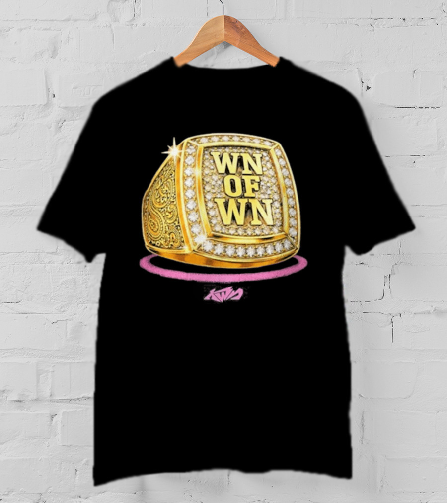 WN OF WIN Championship Gold Ring With Diamonds T-Shirt