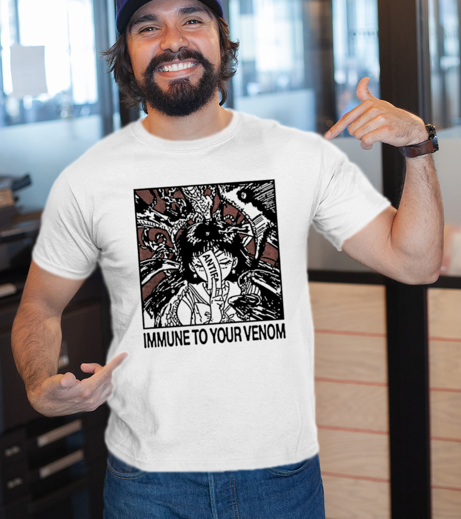 Antifa Immune To Your Venom Antifascist T-Shirt