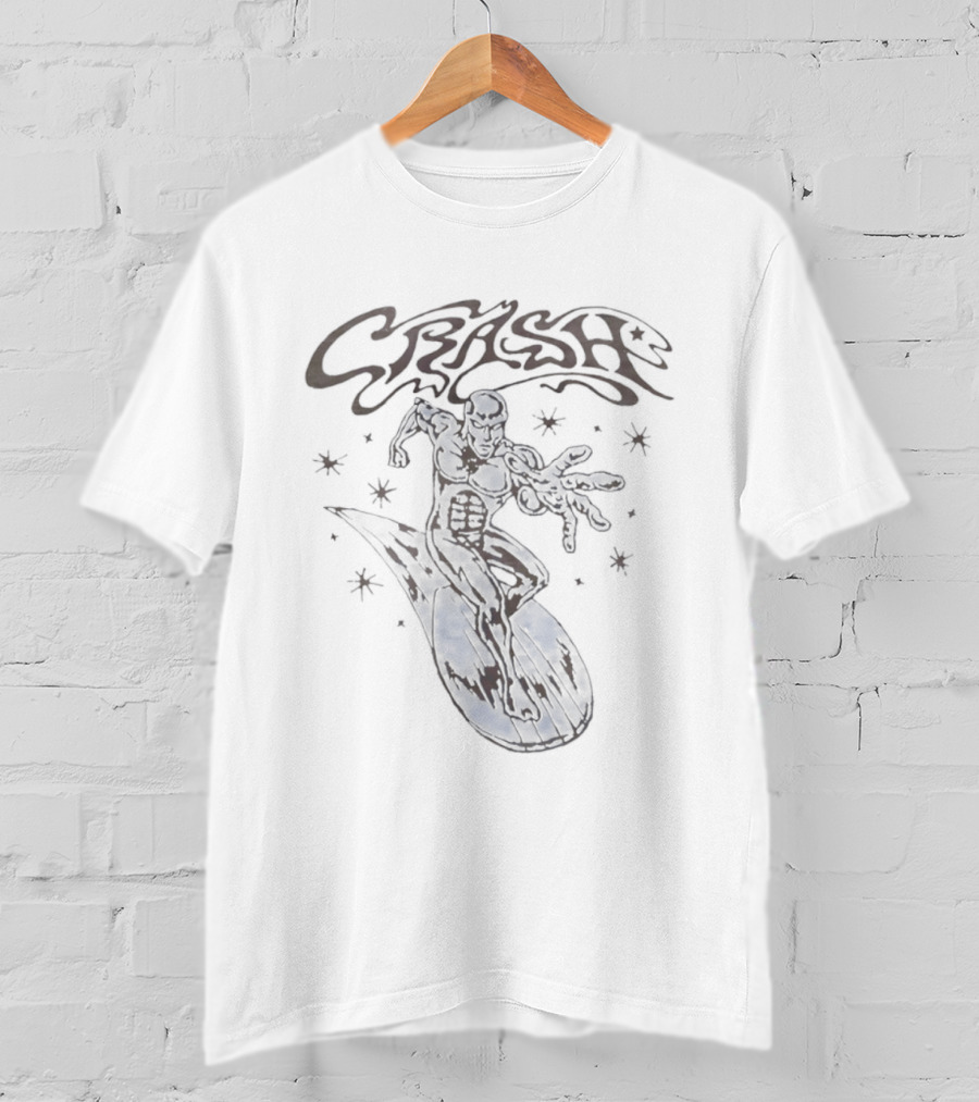 Crash Silver Surfer Marvel Comic Book Superhero T-Shirt