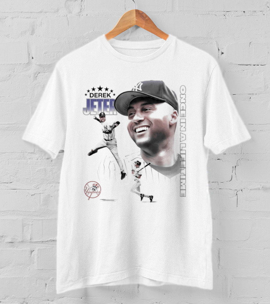 Derek Jeter New York Yankees Once In A Lifetime Baseball Legend T-Shirt
