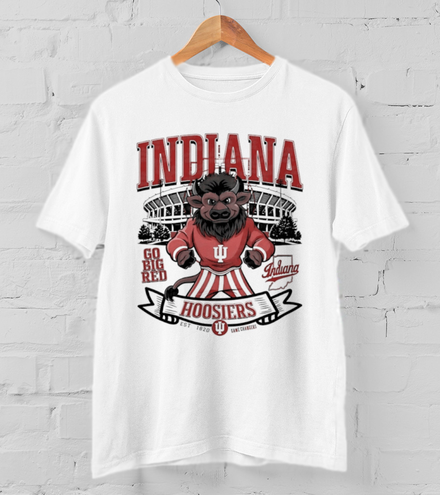 Indiana Hoosiers Go Big Red Lion IU Stadium Est 1820 T-Shirt