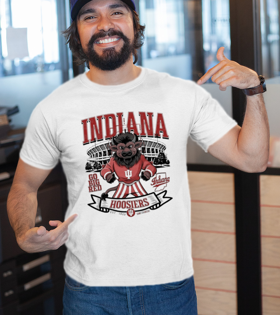 Indiana Hoosiers Go Big Red Lion IU Stadium Est 1820 T-Shirt