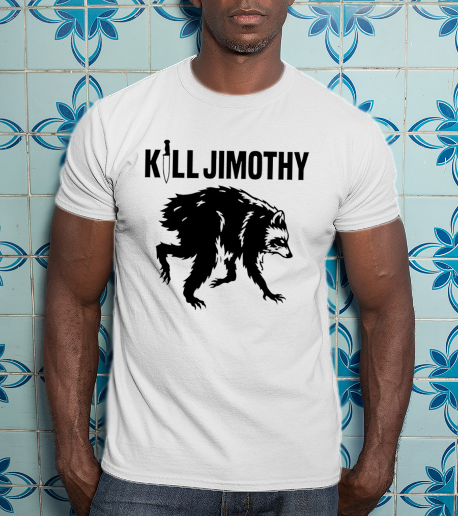 Kill Jimothy Raccoon Meme Knife T-Shirt