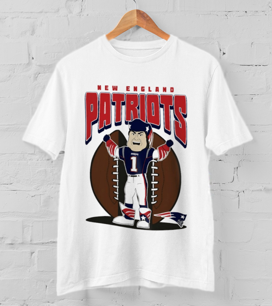 New England Patriots Pat Patriot Mania 2026 Football T-Shirt