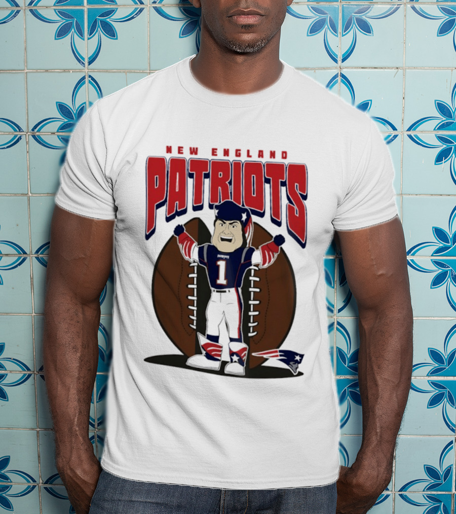 New England Patriots Pat Patriot Mania 2026 Football T-Shirt