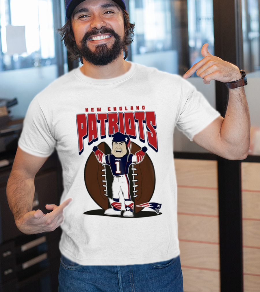 New England Patriots Pat Patriot Mania 2026 Football T-Shirt
