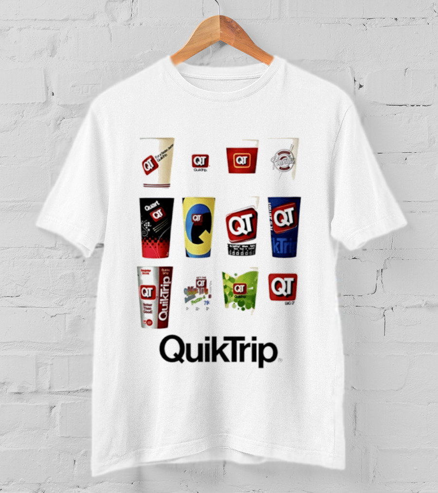 QuikTrip QT Fountain Drink Cup Collection Variety T-Shirt