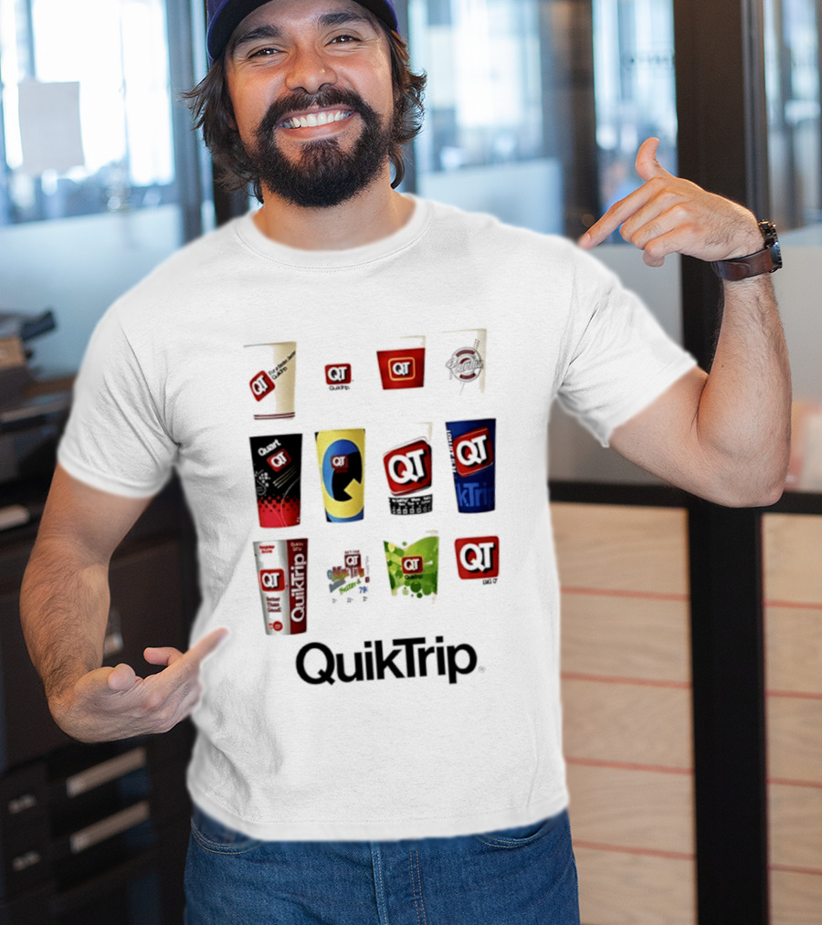 QuikTrip QT Fountain Drink Cup Collection Variety T-Shirt