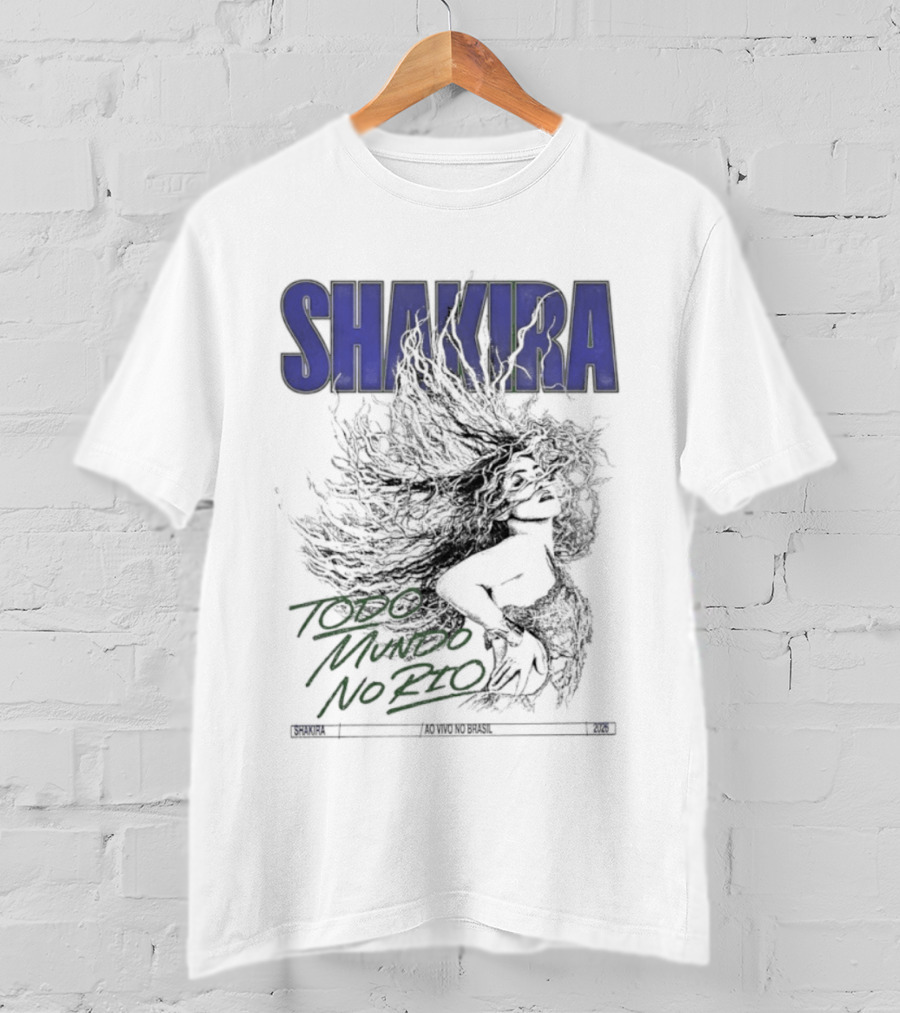 Shakira Todo Mundo No Rio Ao Vivo Brasil 2026 T-Shirt