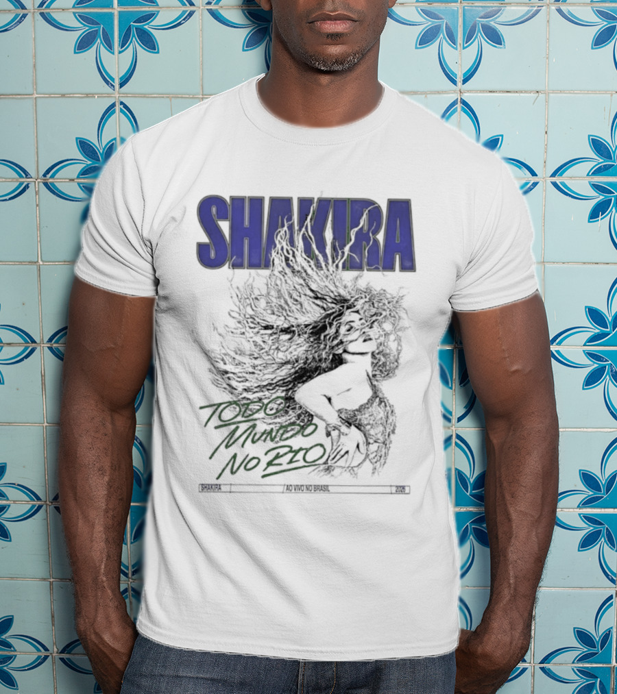 Shakira Todo Mundo No Rio Ao Vivo Brasil 2026 T-Shirt
