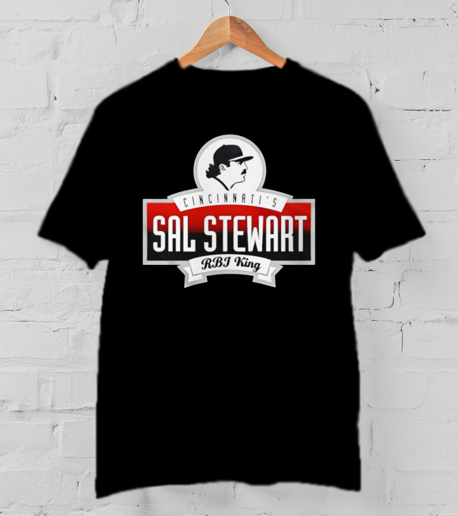 Cincinnati's Sal Stewart RBI King Iconic Baseball T-Shirt