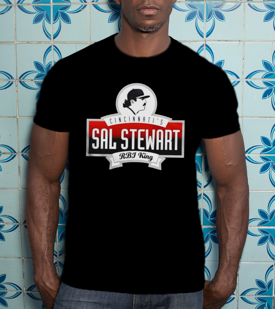 Cincinnati's Sal Stewart RBI King Iconic Baseball T-Shirt