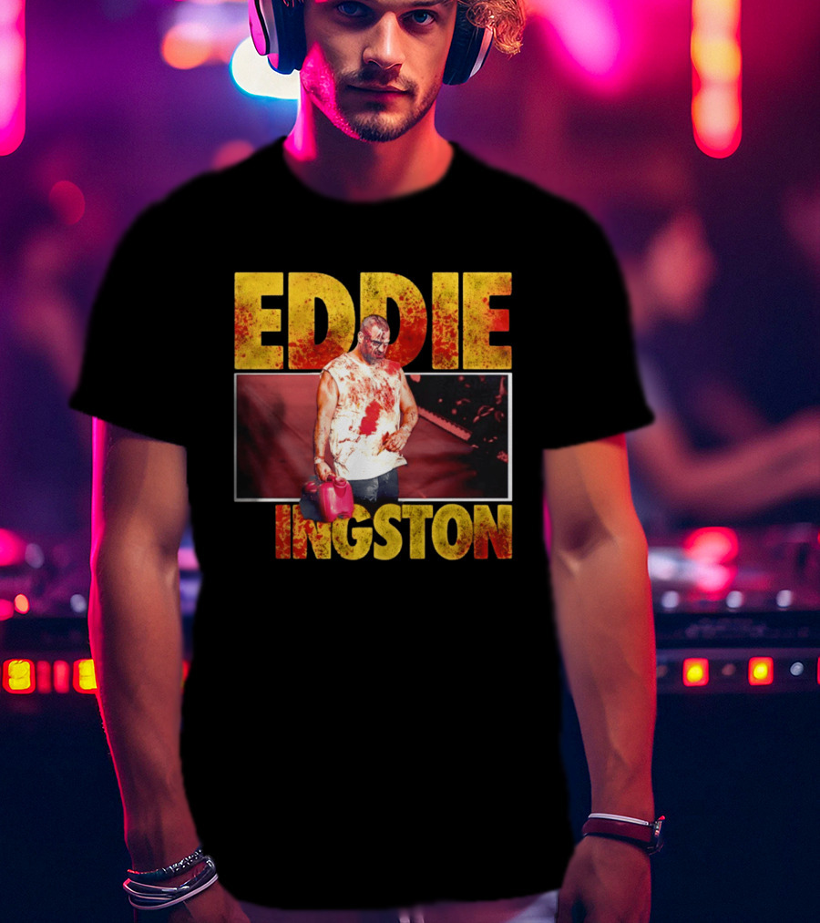 Eddie Kingston Bloody Gas Can Wrestler Image T-Shirt