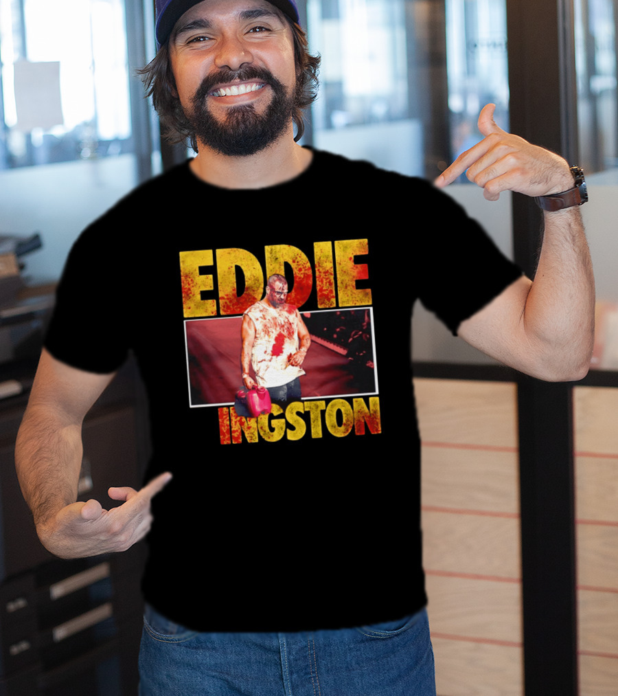 Eddie Kingston Bloody Gas Can Wrestler Image T-Shirt