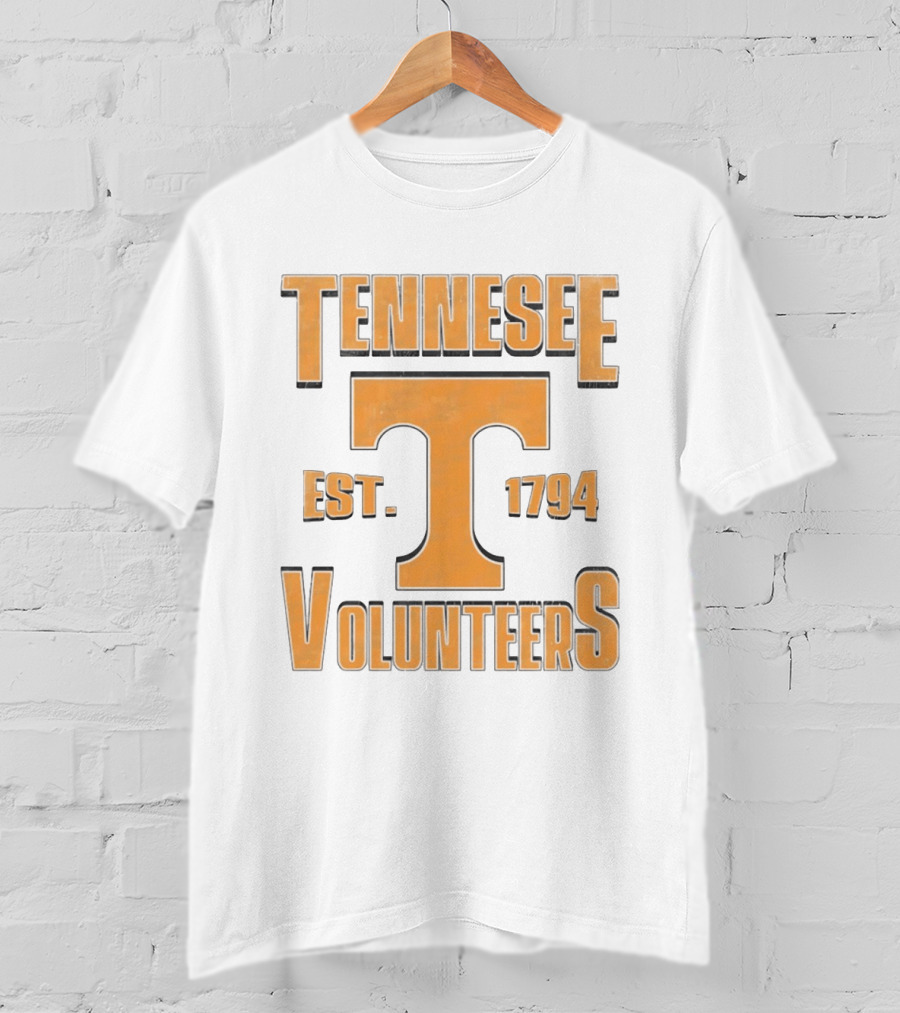 Tennessee Volunteers Est 1794 NCAA College Football Bold Orange T T-Shirt