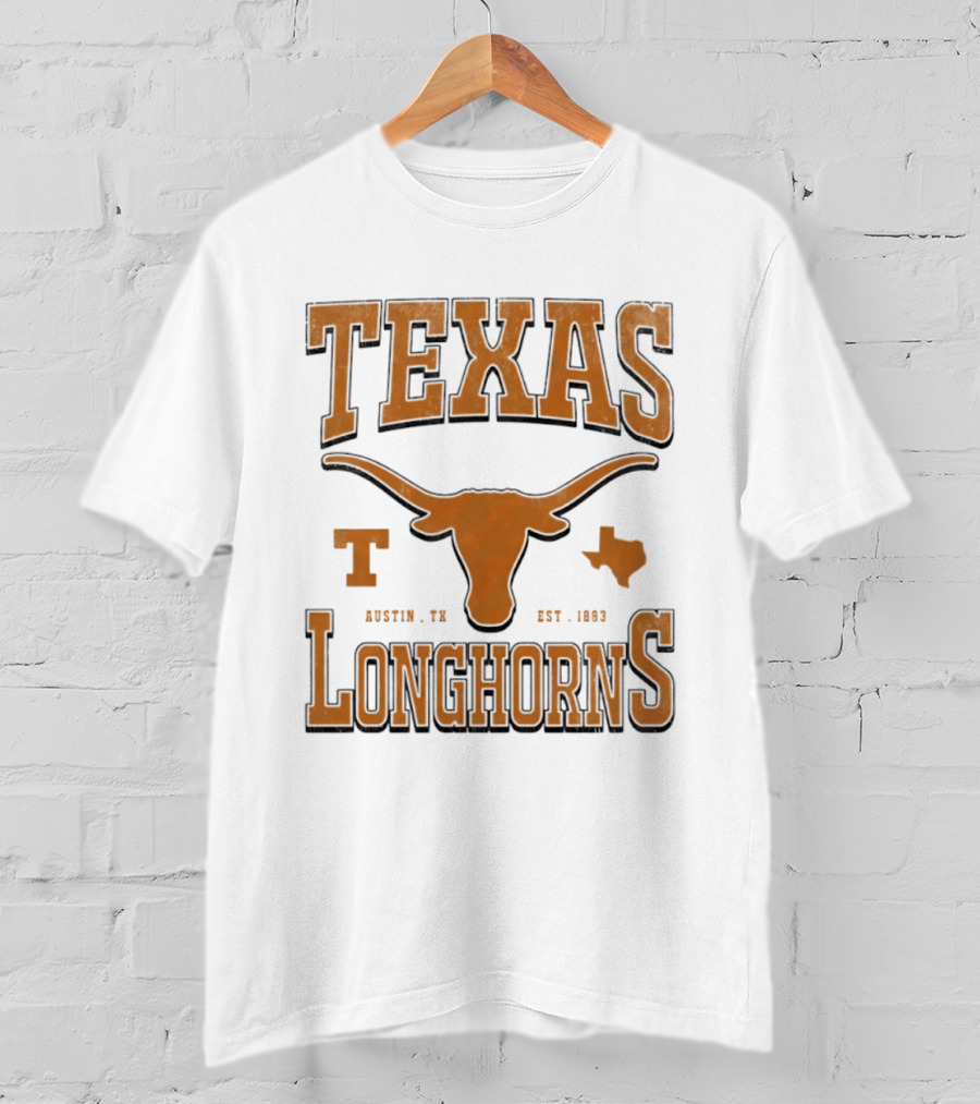 Texas Longhorns Austin TX Est 1883 Vintage Collegiate Spirit T-Shirt