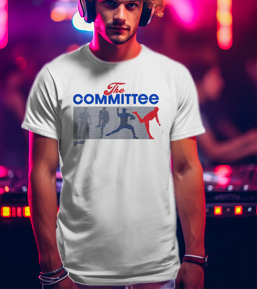 The Committee Gate 14 Podcast Baseball Pitcher Formation T-Shirt