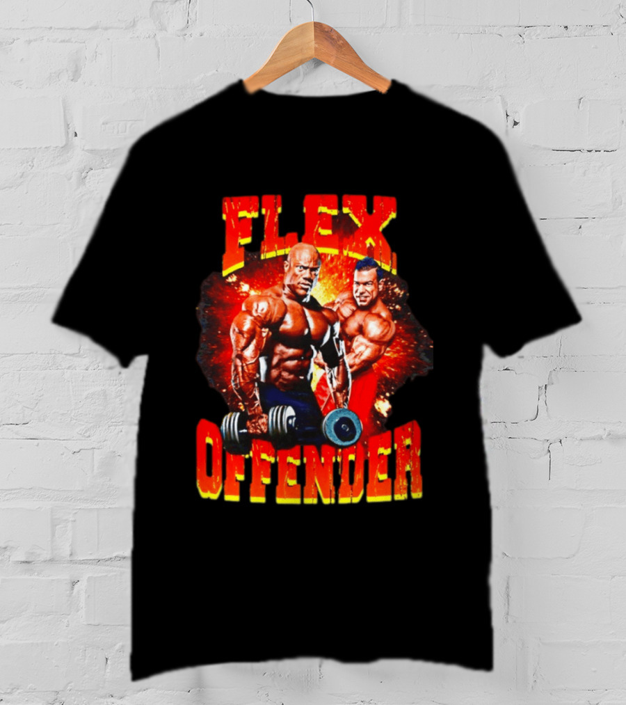 Flex Offender Bodybuilders With Dumbbells Explosion T-Shirt