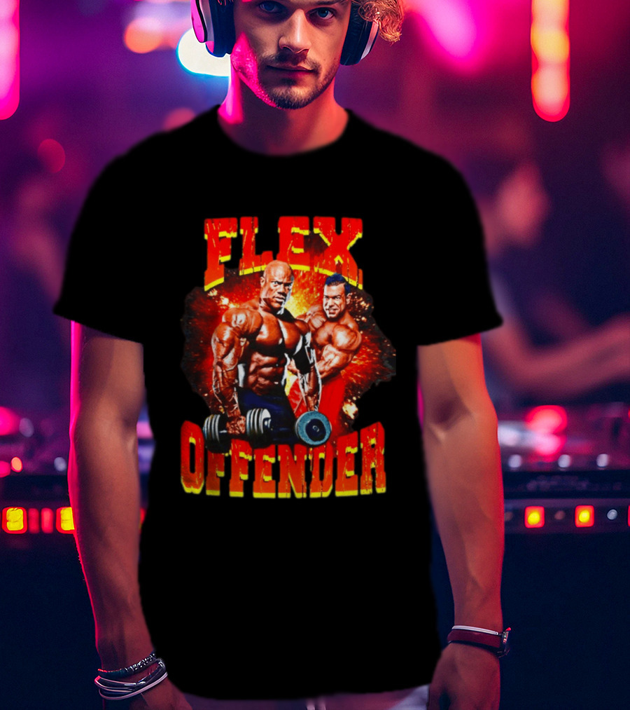 Flex Offender Bodybuilders With Dumbbells Explosion T-Shirt