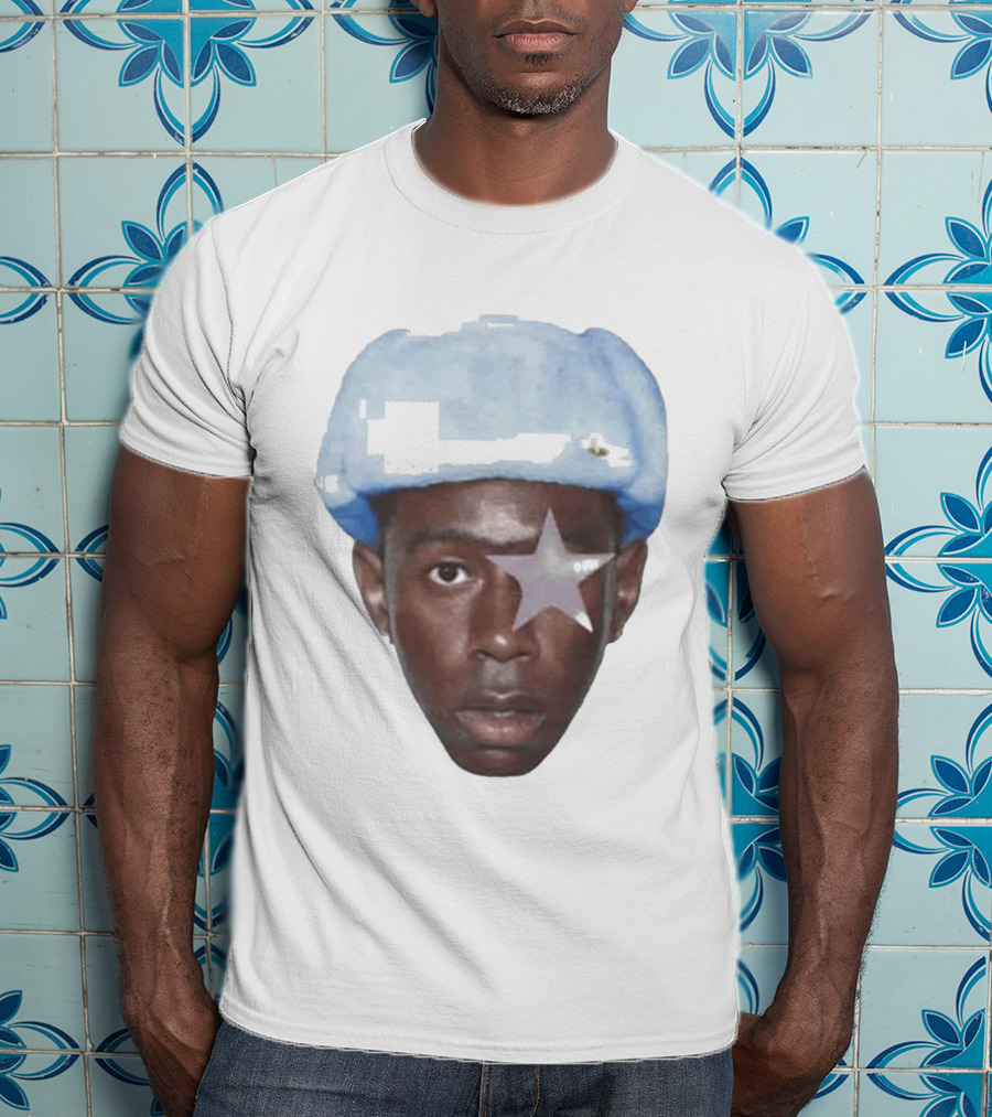 Tyler The Creator Starboy Surreal Blue Hat Star Eye T-Shirt