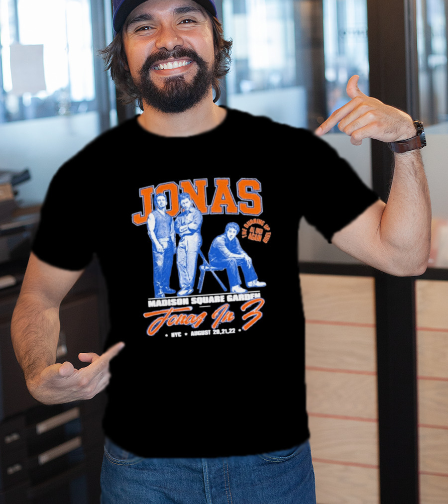 Jonas Brothers Madison Square Garden NYC Jonas In 3 August 20 21 22 T-Shirt