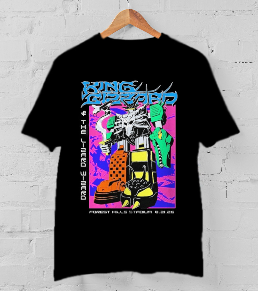 King Gizzard And The Lizard Wizard Forest Hills NY Night 2 August 21 2026 Stadium Show T-Shirt