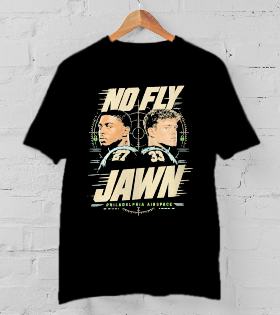 No Fly Jawn Philadelphia Airspace Reed Blankenship Player Duo 31 32 T-Shirt