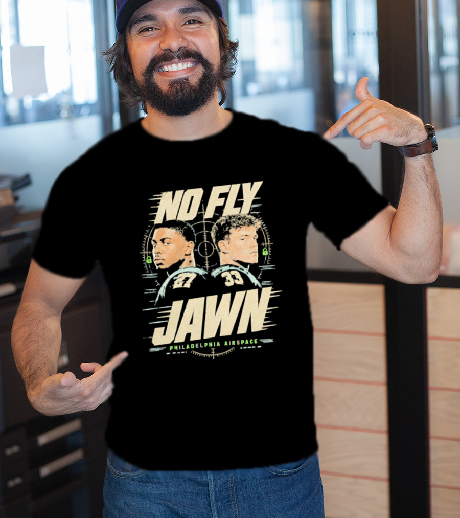 No Fly Jawn Philadelphia Airspace Reed Blankenship Player Duo 31 32 T-Shirt