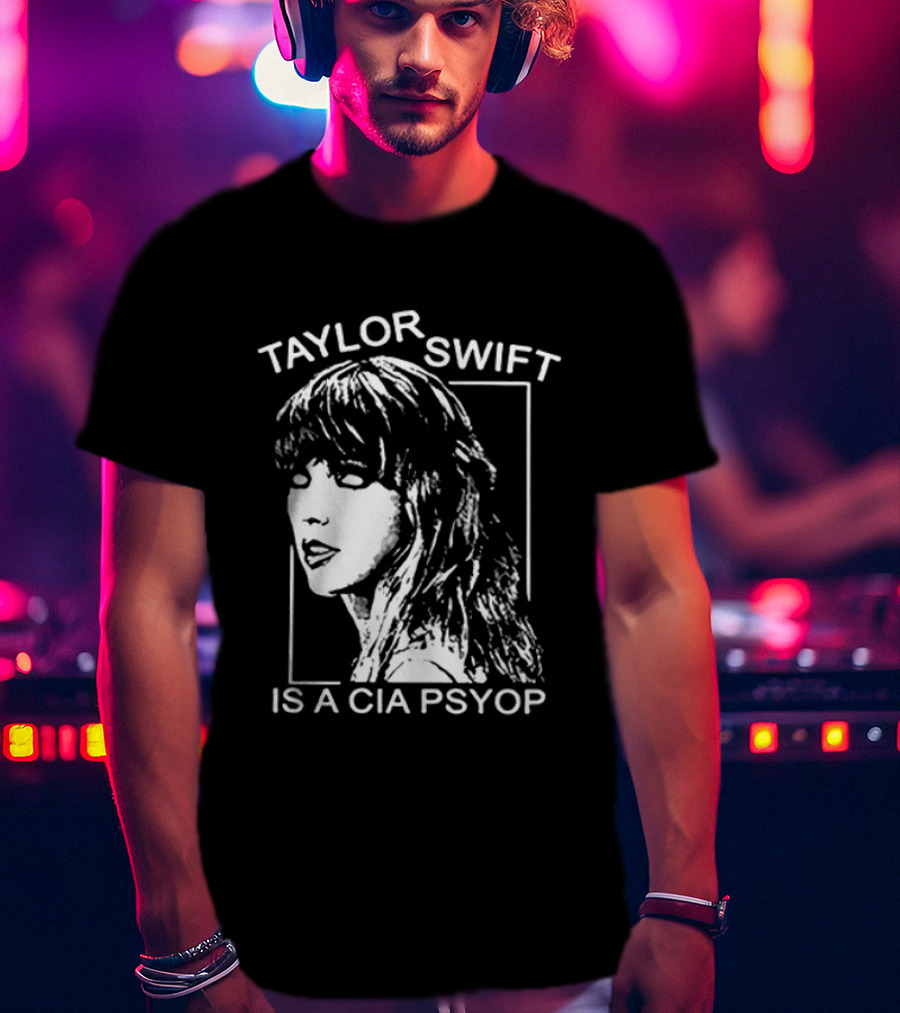 Kirk Hammett Wearing Taylor Swift Is A CIA Psyop T-Shirt