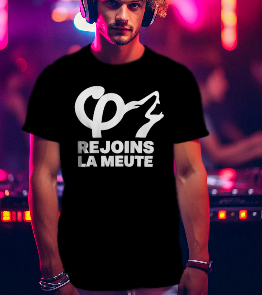 Rejoins La Meute Wolf Call Bold White T-Shirt