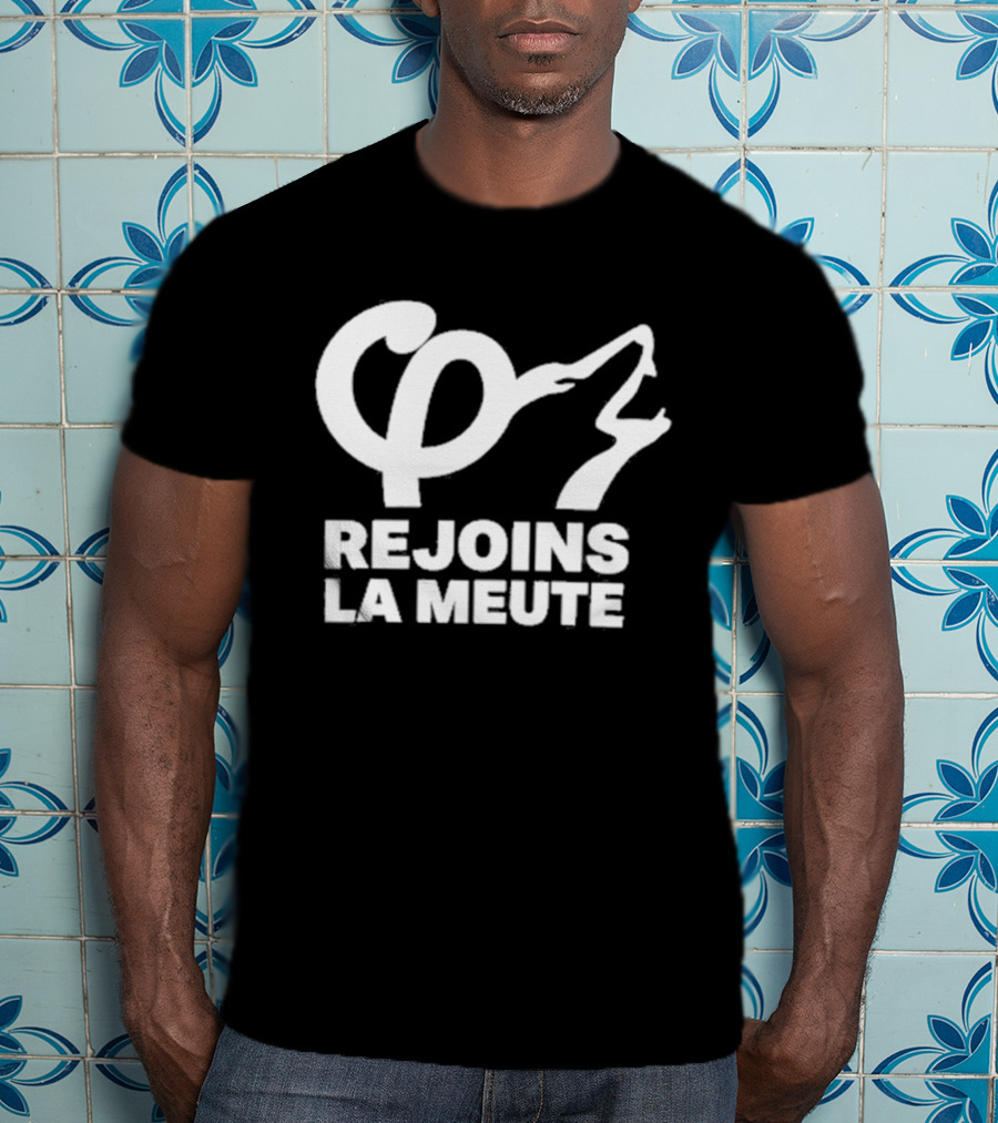 Rejoins La Meute Wolf Call Bold White T-Shirt