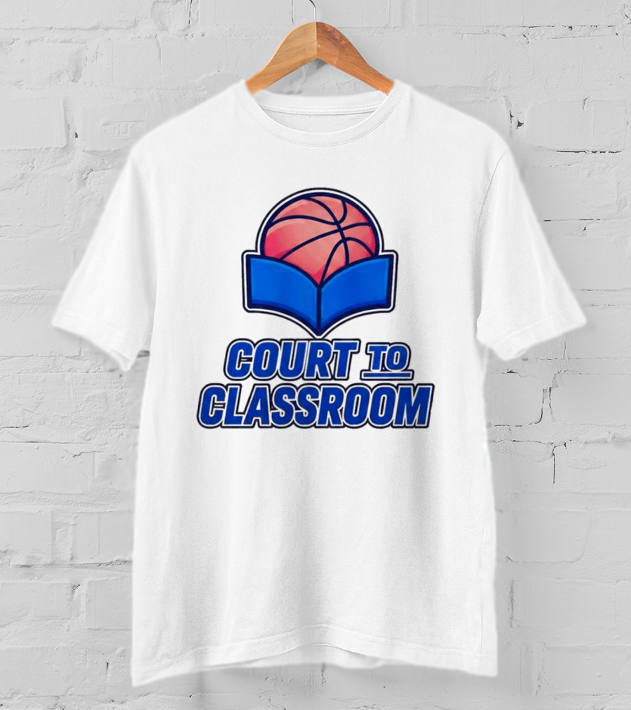 Morez Johnson Jr Court To Classroom Basketball And Education T-Shirt