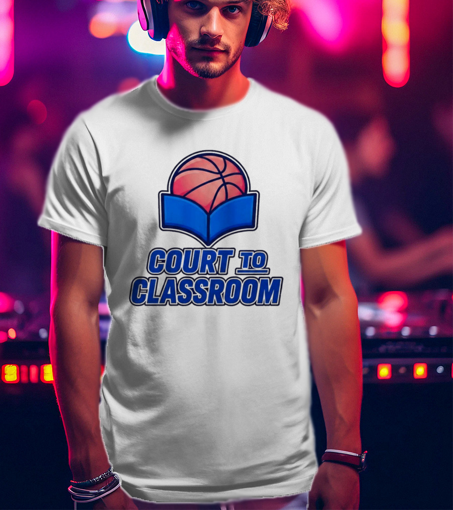 Morez Johnson Jr Court To Classroom Basketball And Education T-Shirt