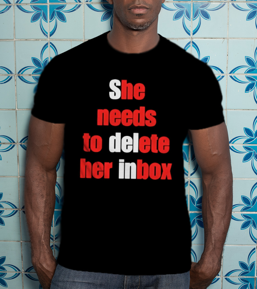 She Needs To Delete Her Inbox Email Overload Humor T-Shirt